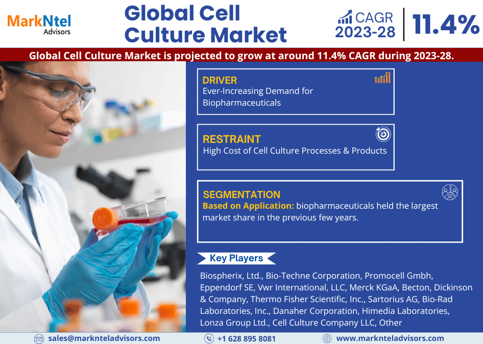 Cell Culture Market Size, Growth Analysis, Top Brands, Report 2023-2028