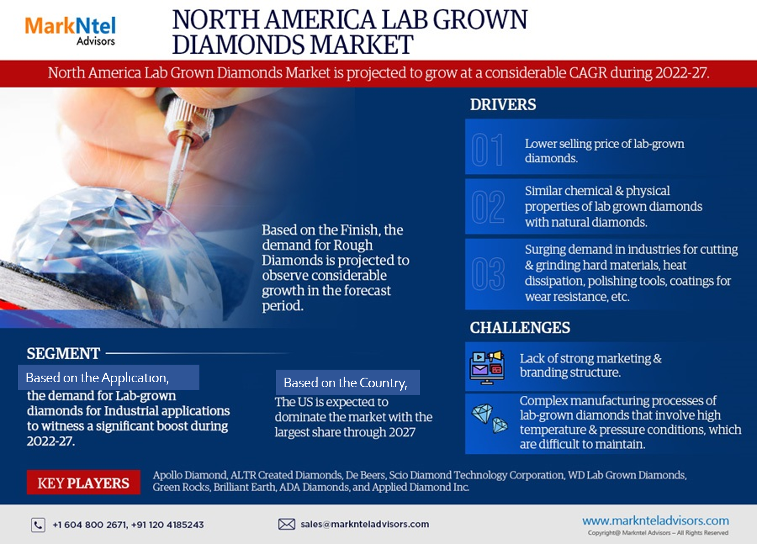 Analysis of North America Lab Grown Diamonds Market Sales, Industry Revenue, And The Competitive Landscape