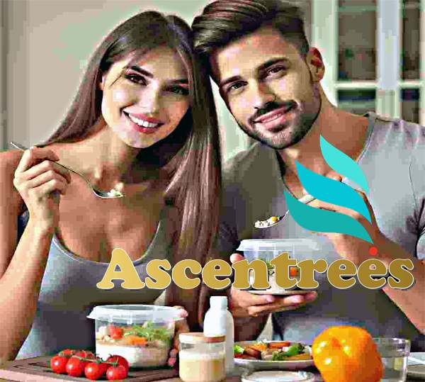 Models taking SoYin meal replacement Shakes from Ascentrees Malaysia (illustration)